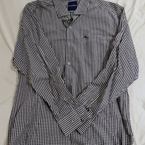 Tommy Bahama Black and White Gingham Shirt